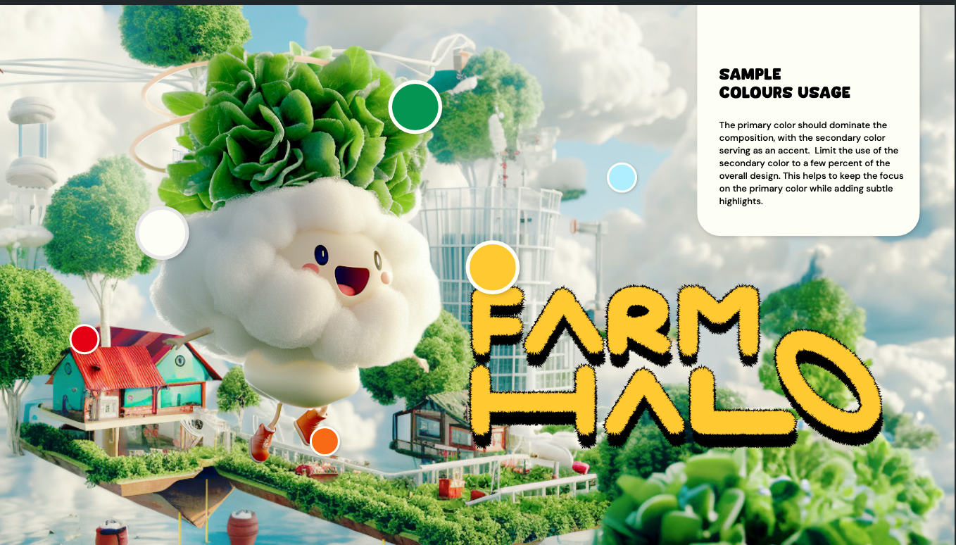 Farm world aerial view